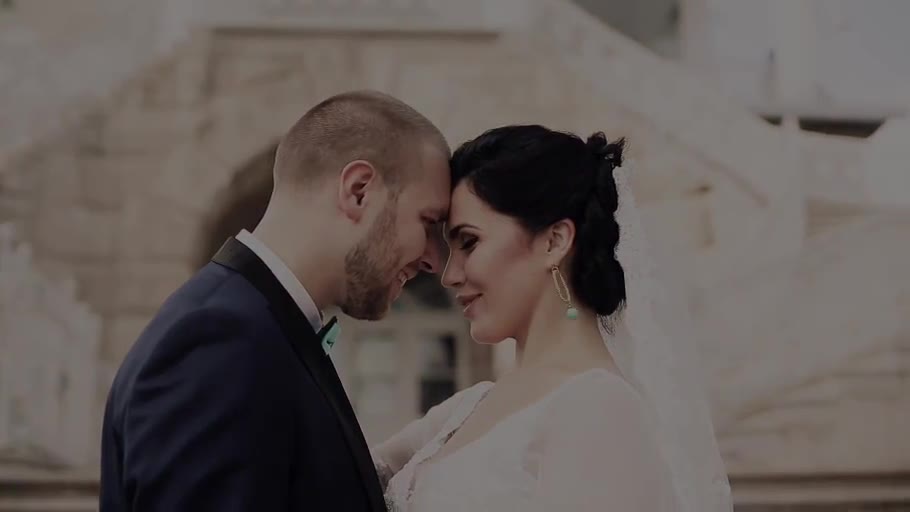 A couple together on their wedding day